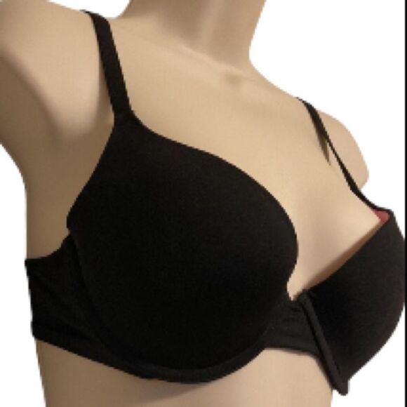 VICTORIAS SECRET PINK VS Where Everywhere Super Push Up Black Bra 34C - Picture 4 of 14